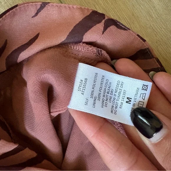 ASTR The Label Mauve Zebra Print Tank Top - Picture 6 of 9